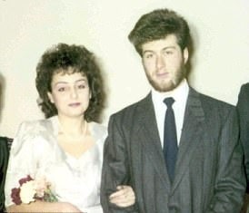A picture of Roman Abramovich with his first wife, Olga Yurevna Lysova.